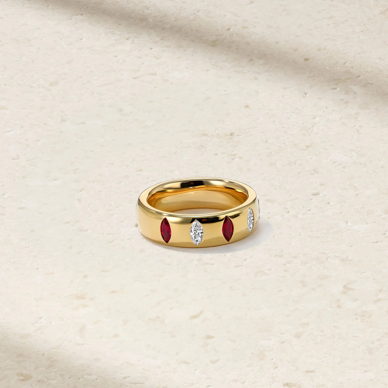 Mark Henry Ring Mark Henry 18k Yellow Gold Guardian Ruby and Diamond Ring