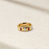 Mark Henry Ring Mark Henry 18k Yellow Gold Guardian Ruby and Diamond Ring