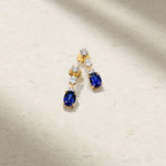 Mark Henry Earrings Mark Henry 18k Yellow Gold Medley Sapphire and Diamond Earrings