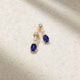 Mark Henry Earrings Mark Henry 18k Yellow Gold Medley Sapphire and Diamond Earrings