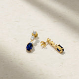 Mark Henry Earrings Mark Henry 18k Yellow Gold Medley Sapphire and Diamond Earrings
