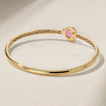 Mark Henry Bracelet Mark Henry 18k Yellow Gold Pink Tourmaline & Diamond Bangle Bracelet