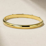 Mark Henry Bracelet Mark Henry 18k Yellow Gold Riva Crest Diamond Bangle