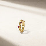 Mark Henry Ring Mark Henry 18k Yellow Gold Riva Crest Ruby Ring