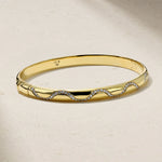 Mark Henry Bracelet Mark Henry 18k Yellow Gold Riva Tide Diamond Bangle