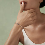 Mark Henry Bracelet Mark Henry 18k Yellow Gold Riva Wavy Sapphire Bangle