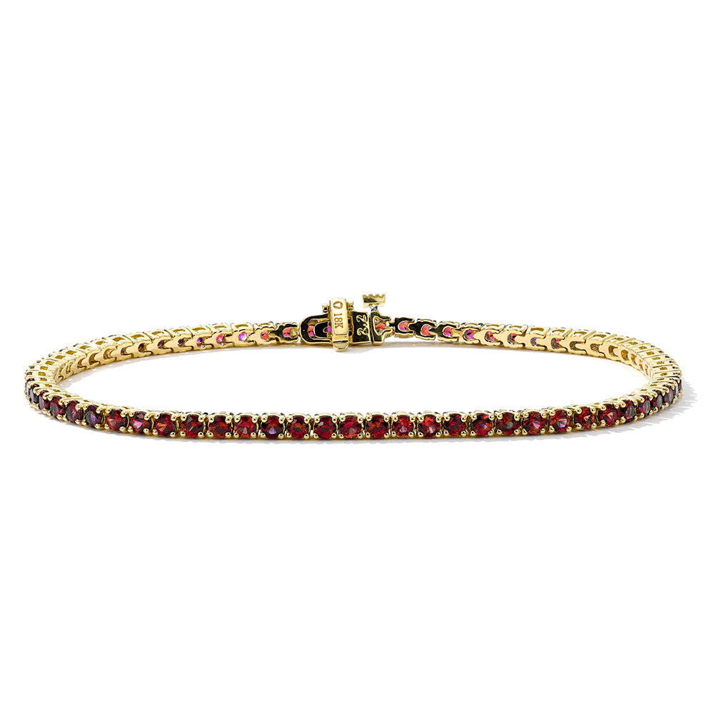 Mark Henry Bracelet Mark Henry 18k Yellow Gold Ruby Tennis Bracelet