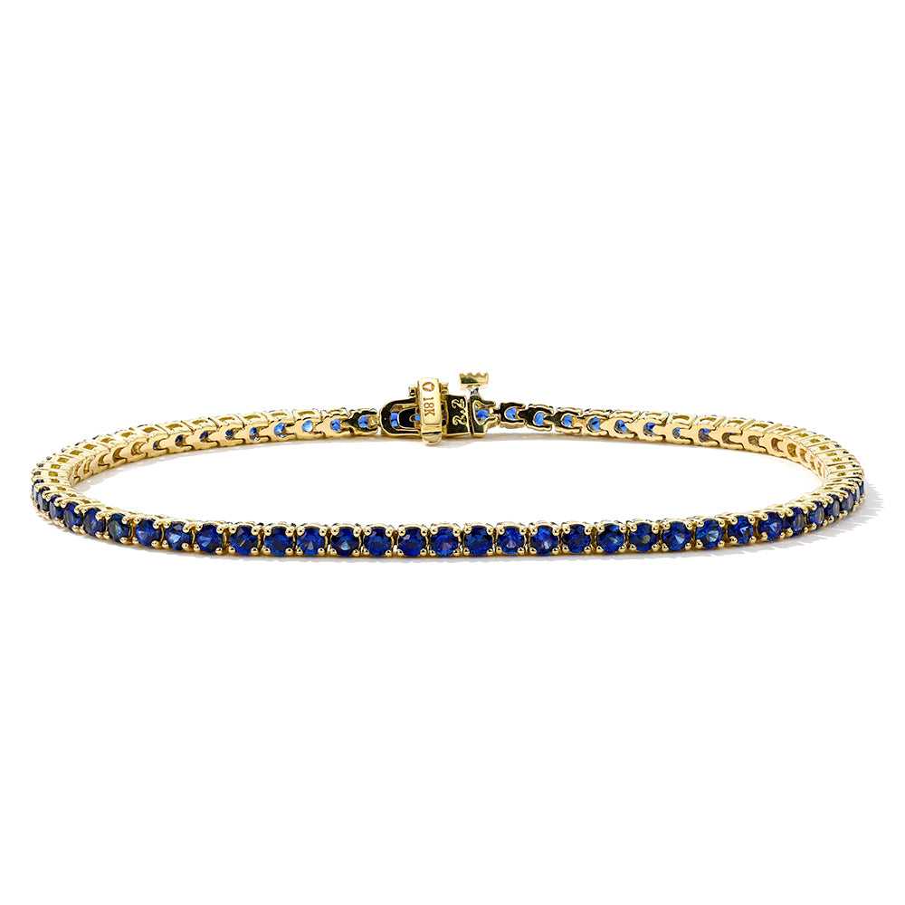 Mark Henry Bracelet Mark Henry 18k Yellow Gold Sapphire Tennis Bracelet