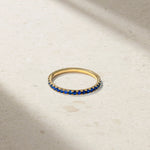 Mark Henry Wedding Band Mark Henry 18k Yellow Gold Thread Sapphire Band 6.5