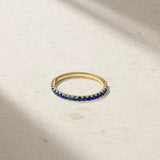 Mark Henry Wedding Band Mark Henry 18k Yellow Gold Thread Sapphire Band 6.5