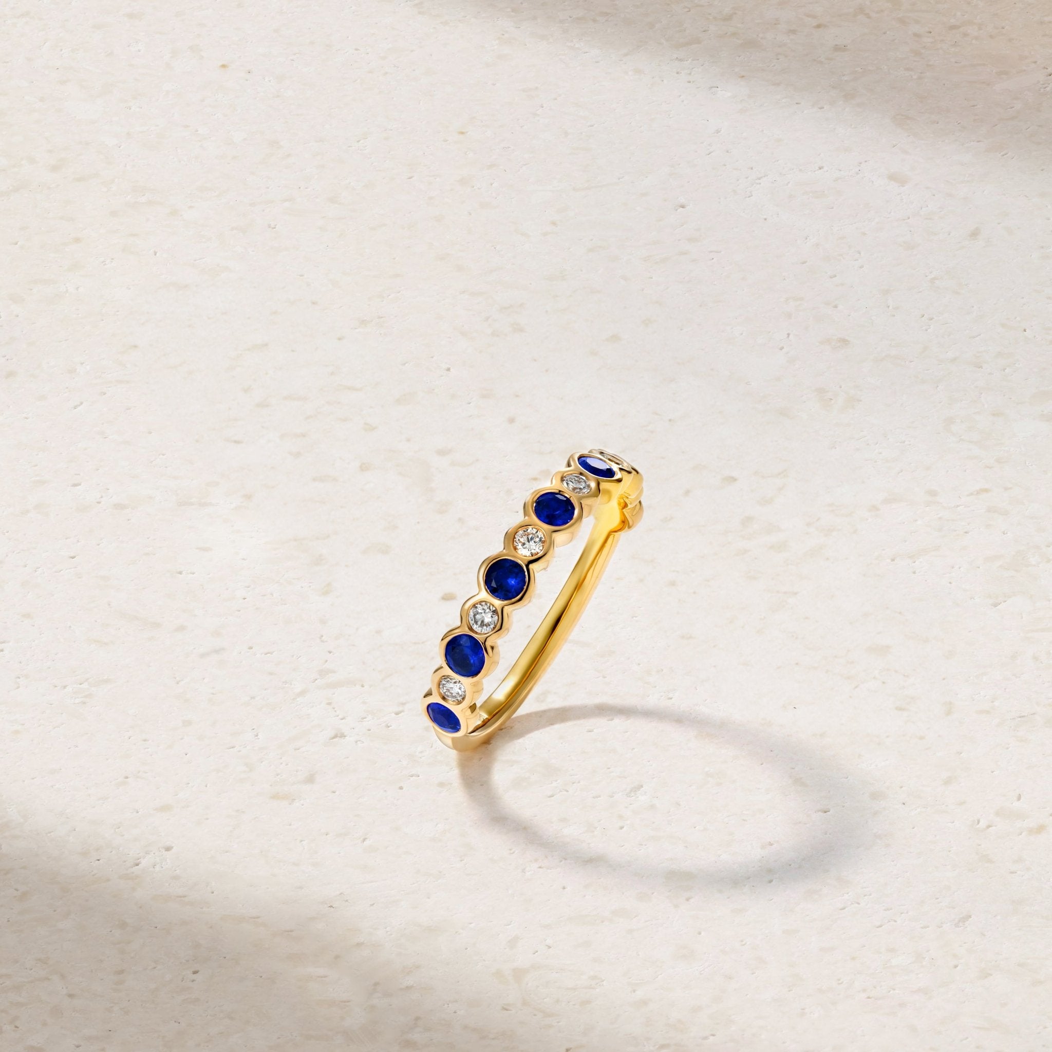 Mark Henry Bubbly 18K Yellow Gold Sapphire and Diamond Ring - view 3