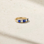 Mark Henry Mark Henry Platinum Alternating Sapphire and Diamond Ring