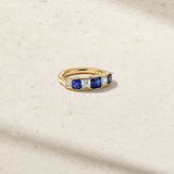 Mark Henry Mark Henry Platinum Alternating Sapphire and Diamond Ring