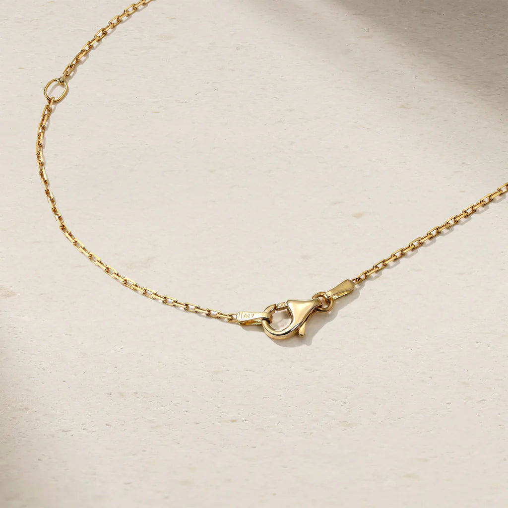 Mark Henry Necklaces and Pendants Mark Henry Trinity 18k Yellow Gold Sapphire and Diamond Station Necklace