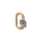 Marla Aaron Necklaces and Pendants Marla Aaron 14K Yellow Gold Blue Sapphire Stoned Babylock