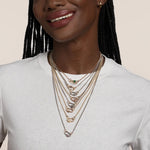 Marla Aaron Necklaces and Pendants Marla Aaron 14K Yellow Gold Blue Sapphire Stoned Babylock