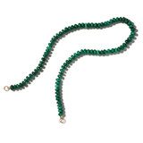Marla Aaron Necklaces and Pendants Marla Aaron 14K Yellow Gold Malachite Rondelle Strand