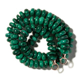 Marla Aaron Necklaces and Pendants Marla Aaron 14K Yellow Gold Malachite Rondelle Strand