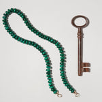 Marla Aaron Necklaces and Pendants Marla Aaron 14K Yellow Gold Malachite Rondelle Strand