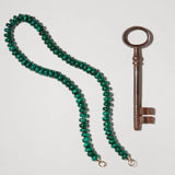 Marla Aaron Necklaces and Pendants Marla Aaron 14K Yellow Gold Malachite Rondelle Strand