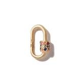 Marla Aaron Necklaces and Pendants Marla Aaron 14K Yellow Gold Mixed Sapphire Stoned Babylock