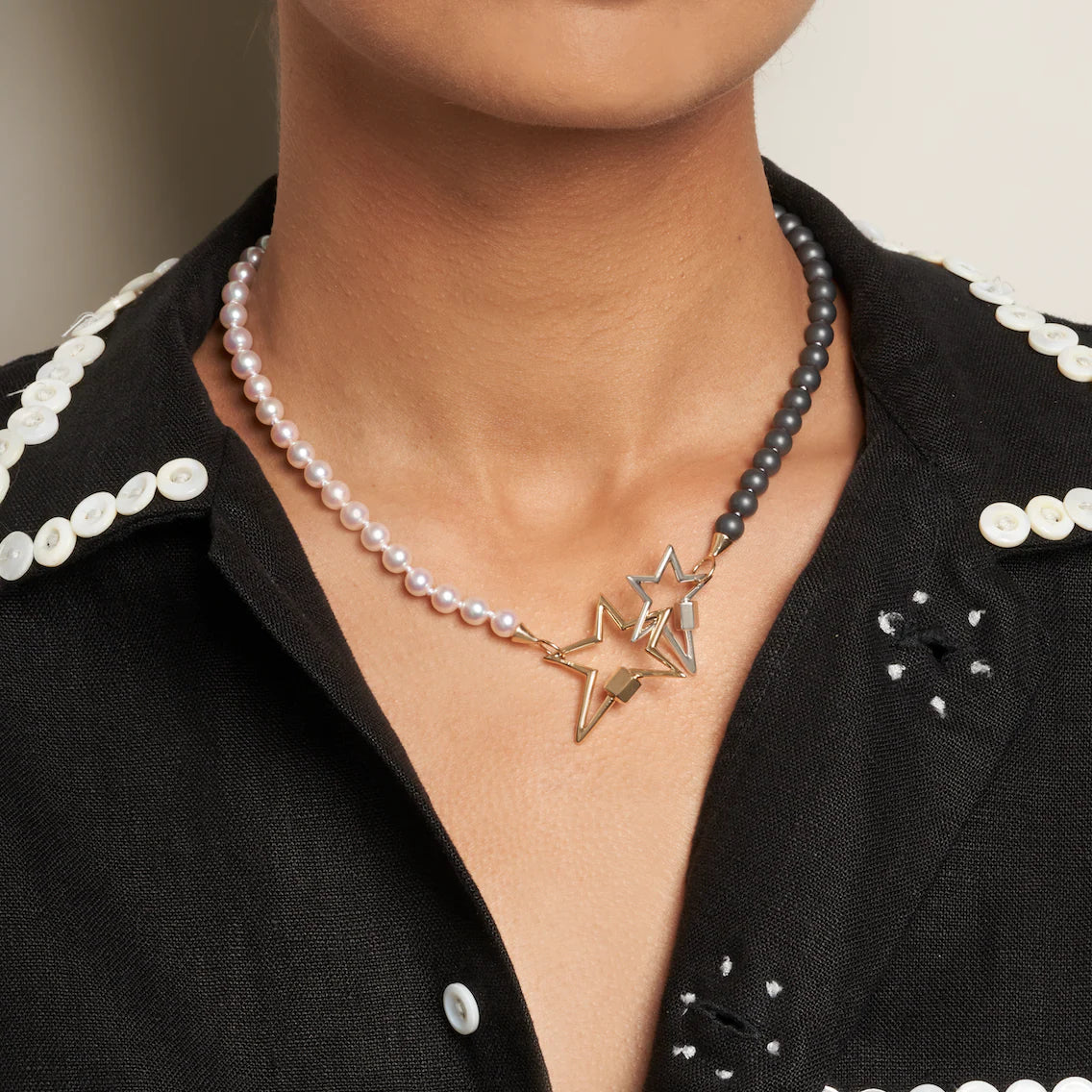 Marla Aaron Necklaces and Pendants Marla Aaron 14K Yellow Gold Starlock