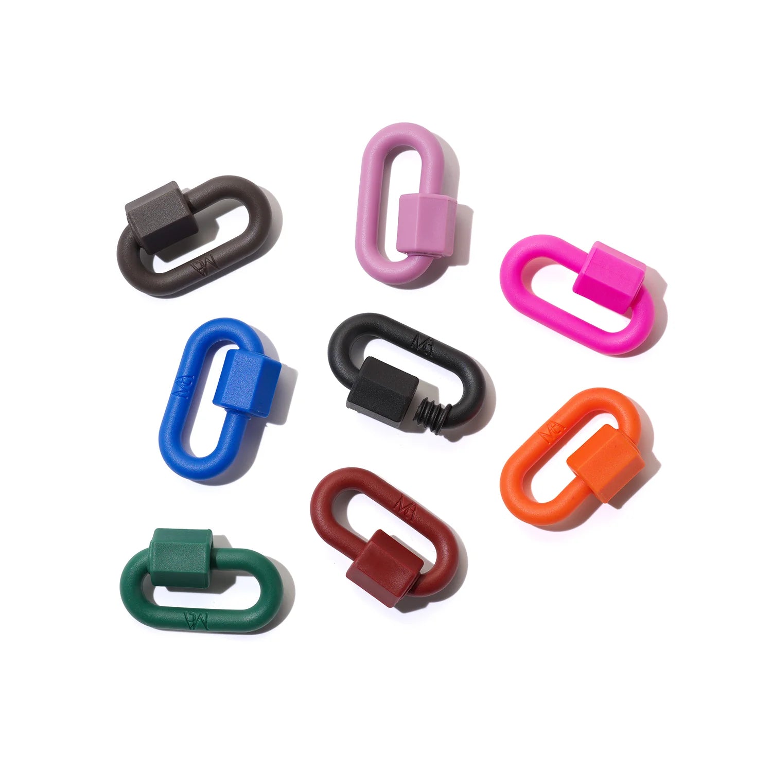 Marla Aaron Necklaces and Pendants Marla Aaron Black Rubber Chubby Medium Lock