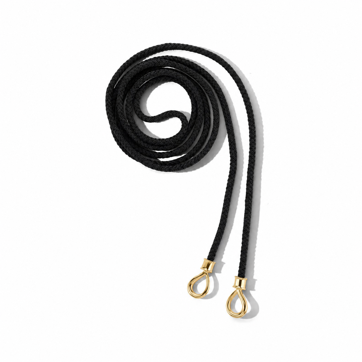 Marla Aaron Necklaces and Pendants Marla Aaron Dyneema & 14K Yellow Gold The String Project Black String Necklace