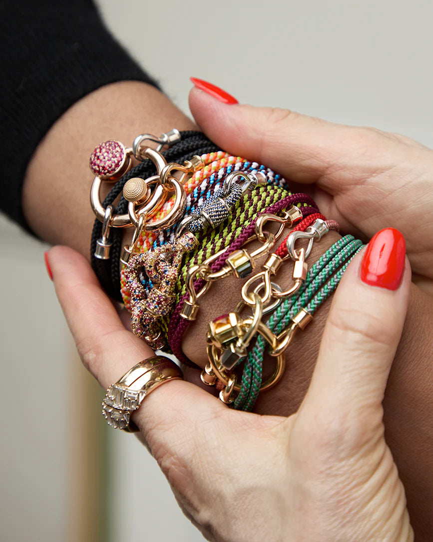 Marla Aaron Bracelet Marla Aaron Dyneema & 14K Yellow Gold The String Project Bumblebee Bracelet