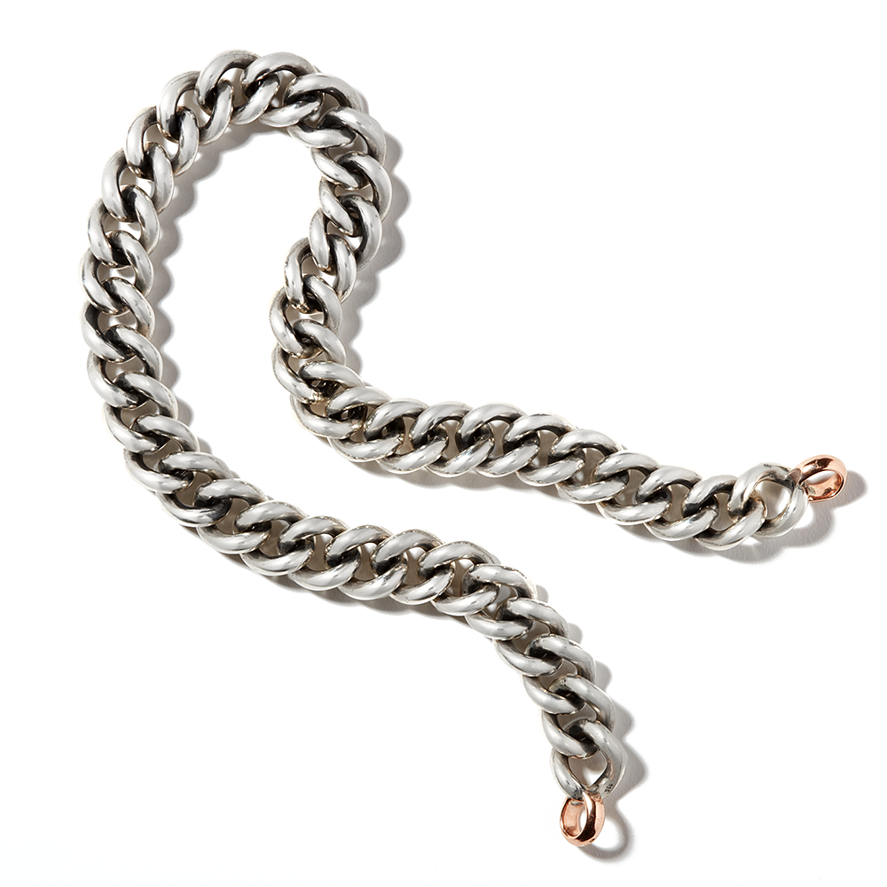 Marla Aaron Sterling Silver Mega Curb Chain Necklace, 16"