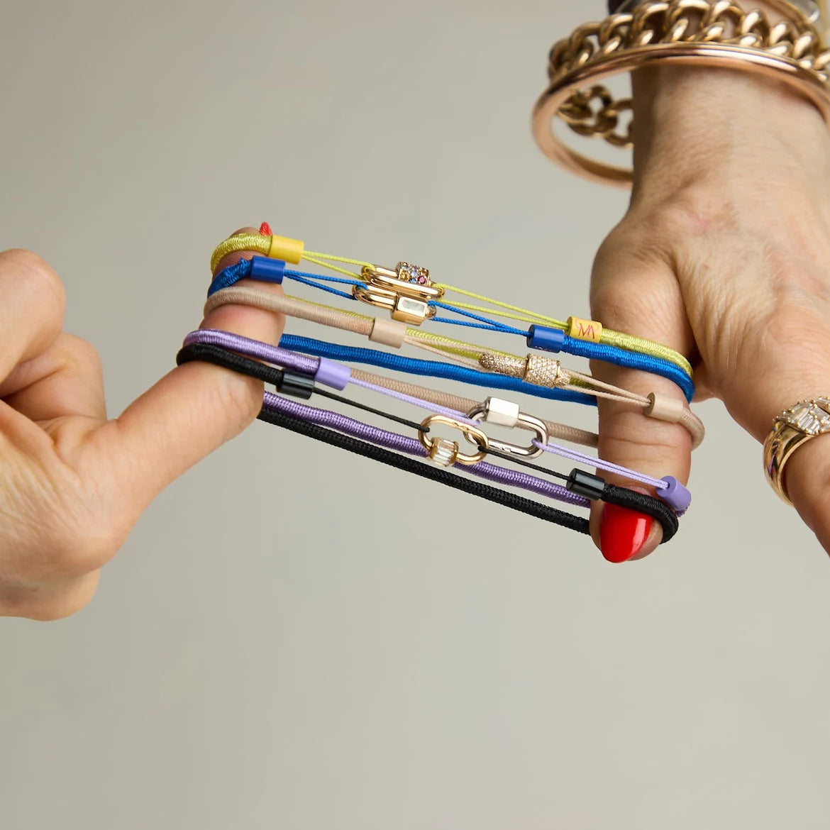 Marla Aaron Bracelet Marla Aaron Multicolor 1" Thingys – Pack of 5