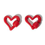 Marla Aaron Necklaces and Pendants Marla Aaron Red Rubber Freeform Heartlock