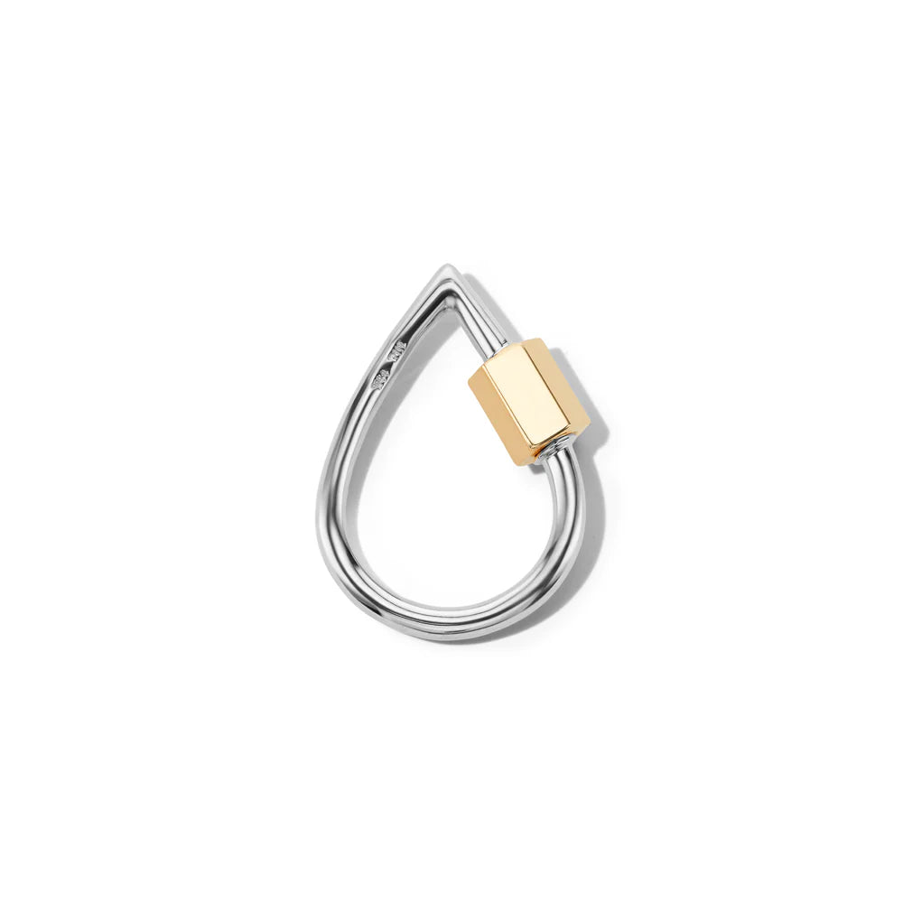 Marla Aaron Necklaces and Pendants Marla Aaron Sterling Silver & 14K Yellow Gold Baby Droplock