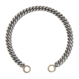 Marla Aaron Bracelet Marla Aaron Sterling Silver & 14K Yellow Gold Heavy Curb Chain Bracelet