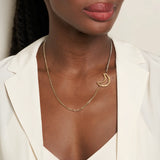 Marla Aaron Necklaces and Pendants Marla Aaron Sterling Silver & 14K Yellow Gold Mixed Up Half & Half Chain Necklace