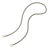 Marla Aaron Necklaces and Pendants Marla Aaron Sterling Silver & 14K Yellow Gold Not So Heavy Curb Chain Necklace