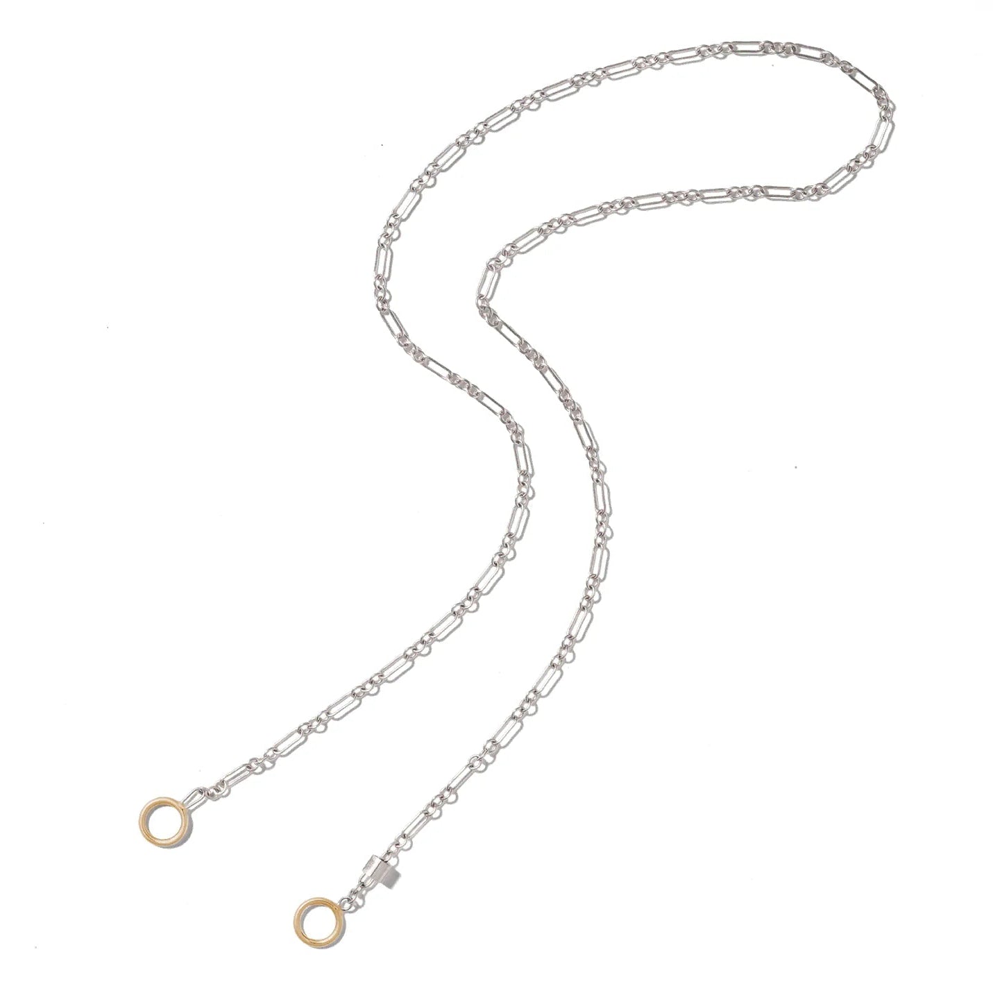 Marla Aaron Necklaces and Pendants Marla Aaron Sterling Silver & 14K Yellow Gold Old World Chain Necklace - 18"