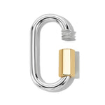 Marla Aaron Necklaces and Pendants Marla Aaron Sterling Silver & 14K Yellow Gold Regular Lock