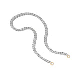 Marla Aaron Necklaces and Pendants Marla Aaron Sterling Silver & 14K Yellow Gold Rolling Curb Chain Necklace