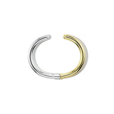 Marla Aaron Bracelet Marla Aaron Sterling Silver & Brass Hinged Cuffling Bracelet