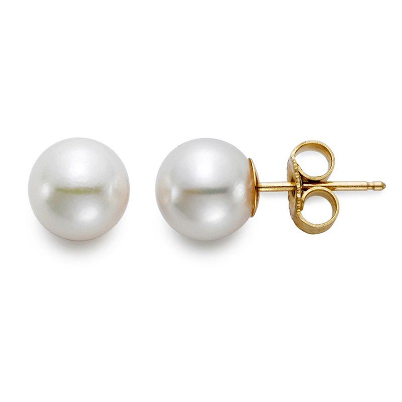 Mastoloni Mastoloni 14k Yellow Gold Freshwater Pearl Studs
