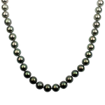 Mastoloni Necklaces and Pendants Mastoloni 18k White Gold Black Tahitian Pearl Strand Necklace 18"