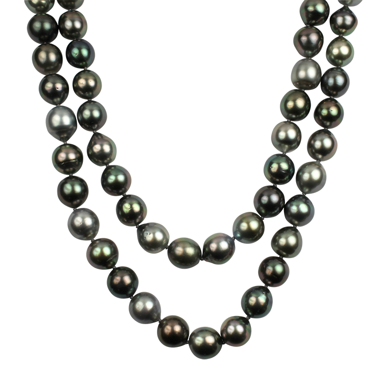 Gold tahitian 2025 pearl necklace