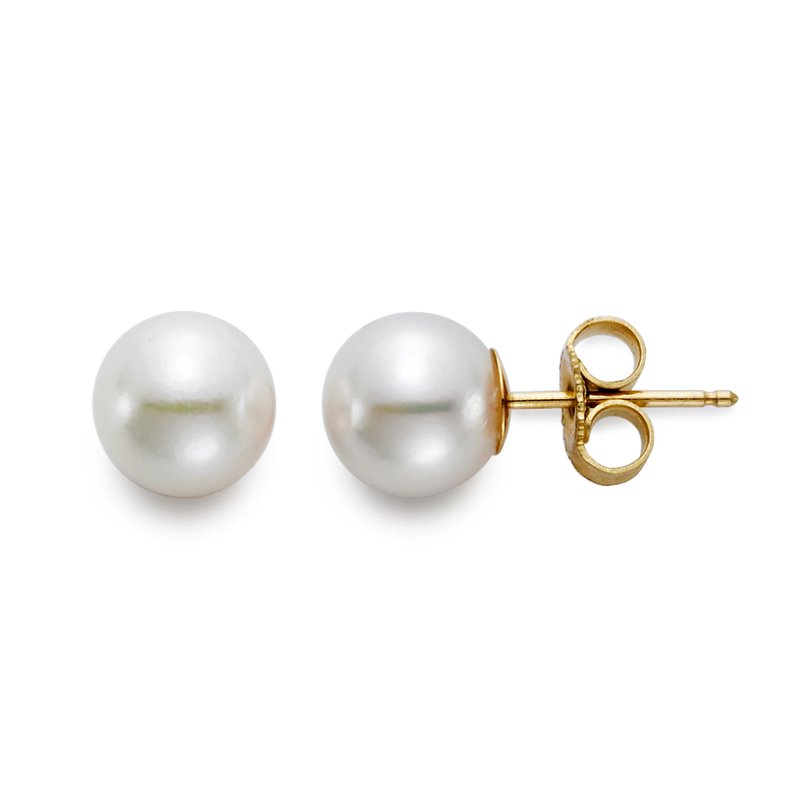 Mastoloni Mastoloni 18k Yellow Gold Mastoloni Pearl Stud Earrings