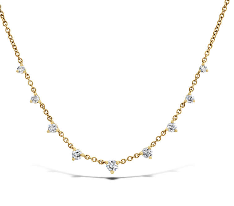 Memoire Necklaces and Pendants Memoire 18k Yellow Gold "Essentials" Diamond Necklace