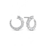 Memoire Earrings Memoire Luna 18k White Gold Diamond Wrap Earrings