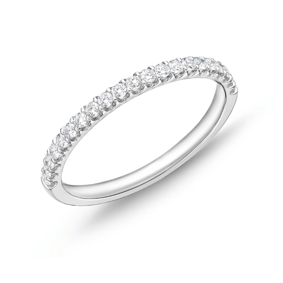 Memoire Wedding Band Memoire Odessa 21-Stone Diamond Band 6.5