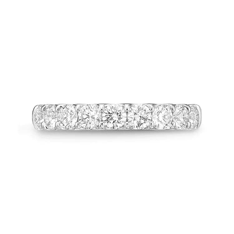 Memoire Wedding Band Memoire Odessa Platinum 9-Stone Diamond Band - 1.00ctw 6.5