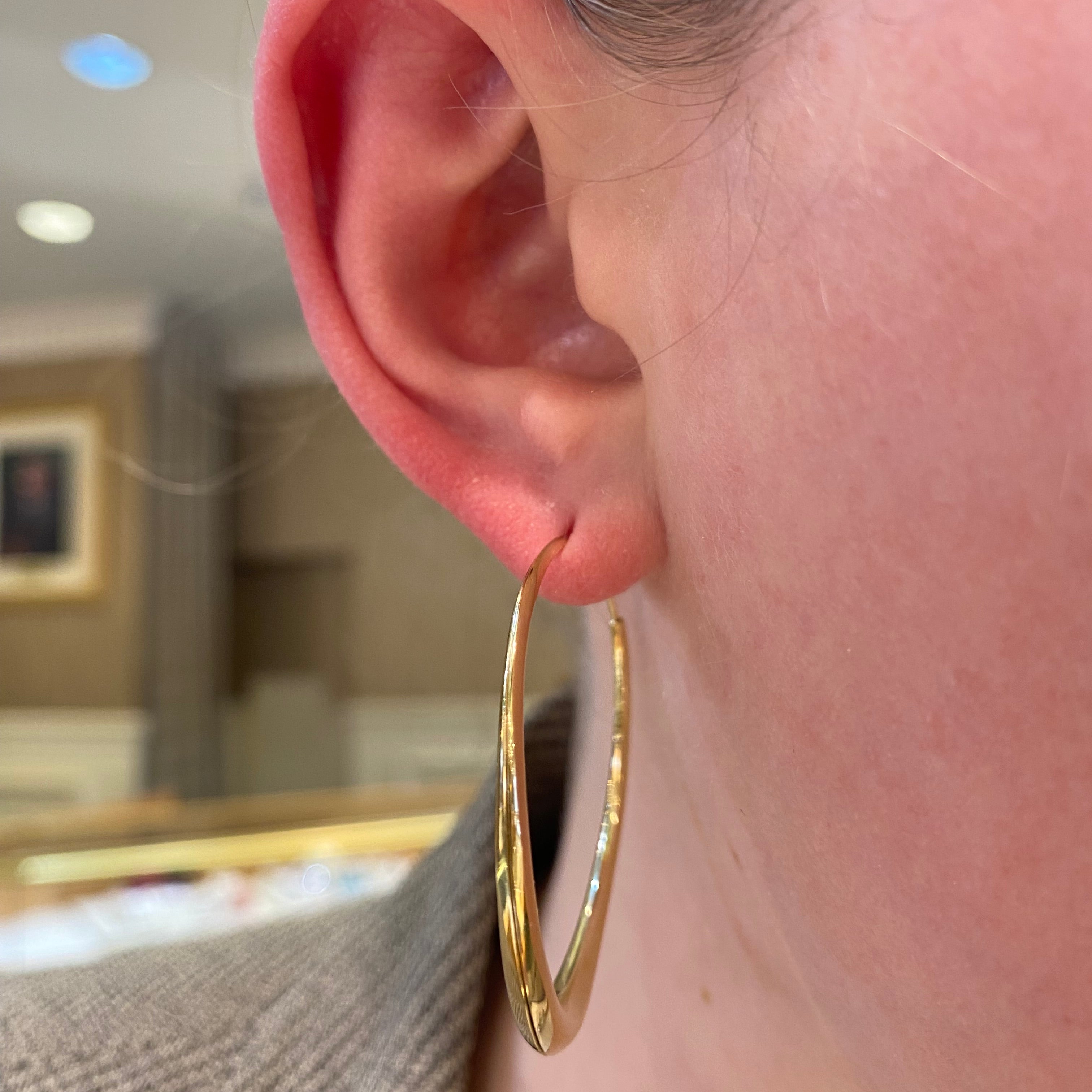 Michael Good Earrings Estate Michael Good 18K Yellow Gold Bolero Small Hoop Earrings