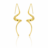 Michael Good Earrings Estate Michael Good 18K Yellow Gold Helicoidal Earrings